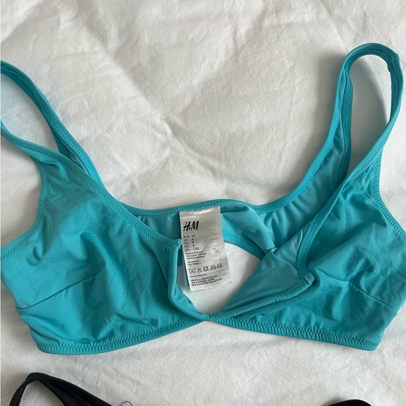 H&M Blue and Black Bikini Set Swimwear - Picture 4 of 5